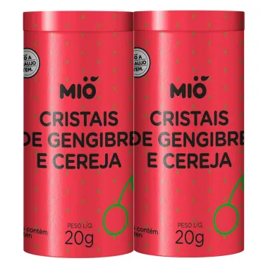Cristais de Gengibre e Cereja Mió