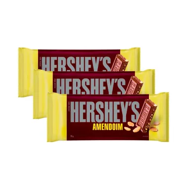 Kit 3 Chocolate Hershey's Amendoim