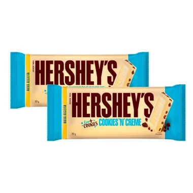 Kit 2 Chocolate Hershey's Cookies 'N' Creme 77g