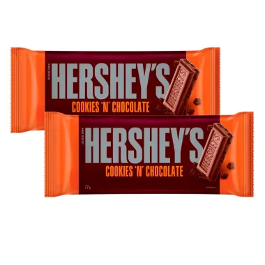 KIT 2 Chocolate Hershey's Cookies'n'Chocolate 77g