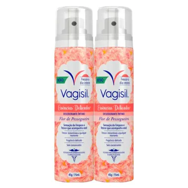 Desodorante &Iacute;ntimo Vagisil Flor de Pessegueiro 75ml Frasco