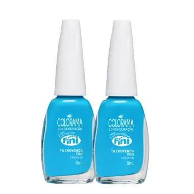 Kit 2 Esmalte Colorama Tá Chovendo Fini 8ml