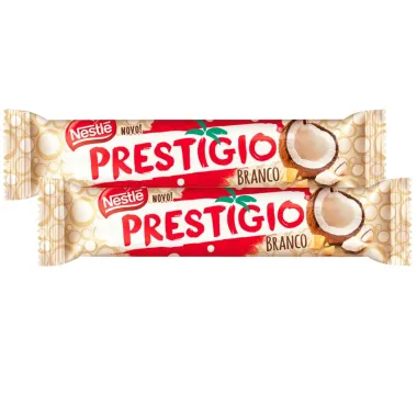 Kit 2 Chocolate Nestlé Prestígio Branco 33g