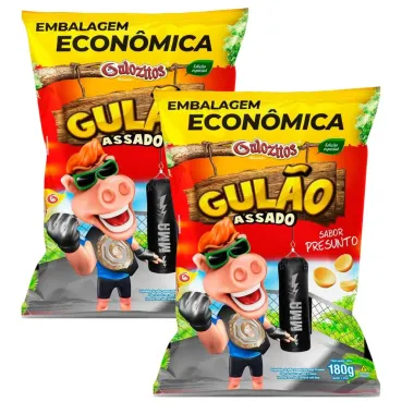 Salgadinho Gul&atilde;o Assado Presunto 180g