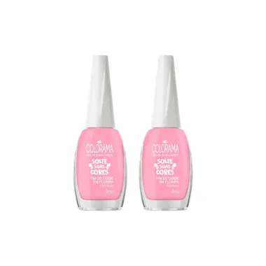 Kit 2 Esmalte Colorama Solte Suas Cores Cor Fim de Tarde em Florida Cremoso 8ml