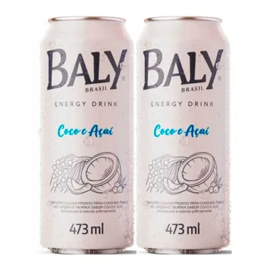 Kit 2 Energético Baly Coco e Açaí 473ml