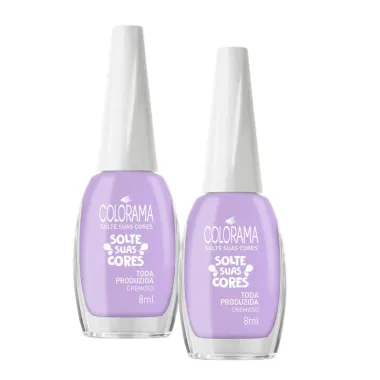 Kit 2 Esmalte Colorama Solte Suas Cores Cor Toda Produzida Cremoso 8ml