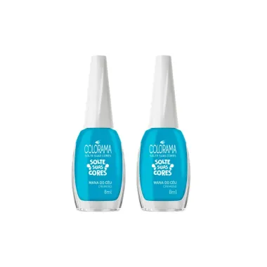 Kit 2 Esmalte Colorama Solte Suas Cores Cor Mana do Céu Cremoso 8ml