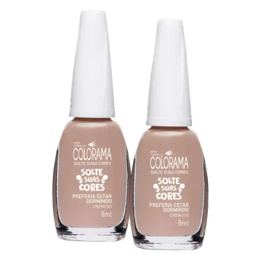 Kit 2 Esmalte Colorama Solte Suas Cores Preferia Estar Dormindo 8ml