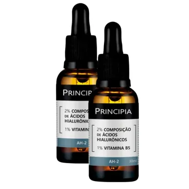 Kit 2 Sérum Principia AH-2 Ácidos Hialurônicos e Vitamina B5 30ml