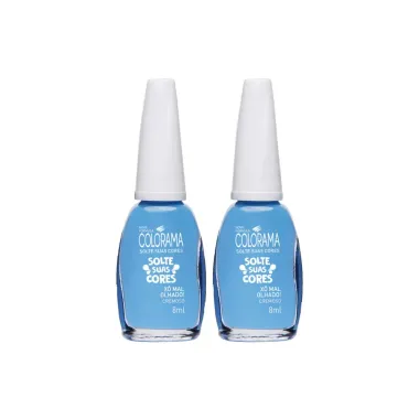Kit 2 Esmalte Colorama Solte Suas Cores Xô Mal Olhado! 8ml