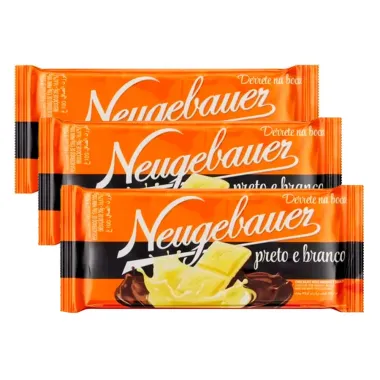 Kit 3 Chocolate Neugebauer Preto e Branco 80g