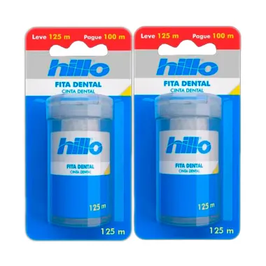 Kit 2 Fita Dental Hillo Leve 125m Pague 100m