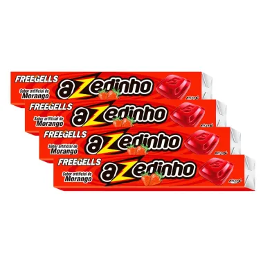Bala Freegells Play Azedinha Morango Drops 27,9g