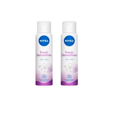Kit 2 Desodorante Antitranspirante Nivea Aerossol Fresh Sensation 150ml