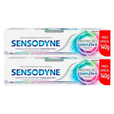 Kit 2 Creme Dental Sensodyne Proteção Completa 140g