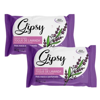 Kit 2 Sabonete em Barra Gipsy Toque de Lavanda 80g