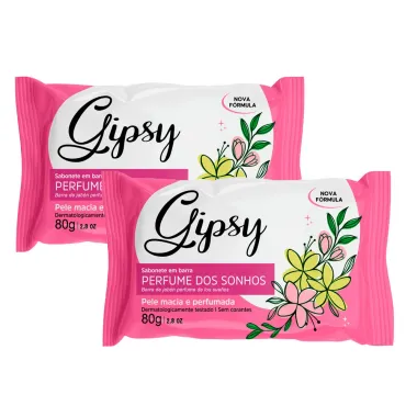 Kit 2 Sabonete Gipsy Perfume dos Sonhos 80g