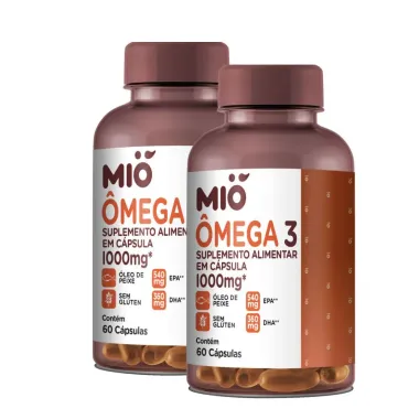 Kit 2 Ômega 3 1000mg Mió 60 Cápsulas