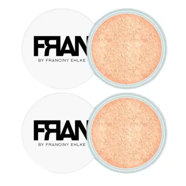Kit 2 Pó Facial Solto Plush Fran By Franciny Ehlke Cor 02