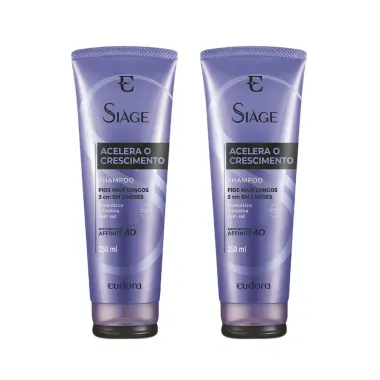 Kit 2 Shampoo Siàge Acelera o Crescimento 250ml