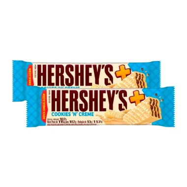 Kit 2 Chocolate Hershey's Mais Cookies'N'Creme 102g