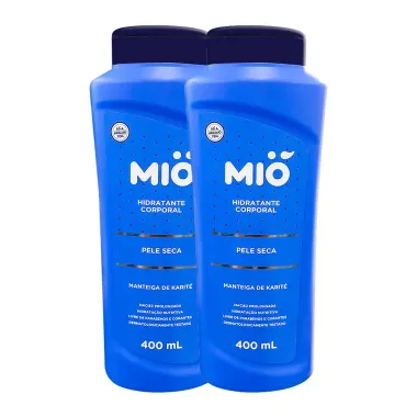 Kit 2 Loção Hidratante Mió Manteiga de Karité Pele Seca 400ml
