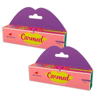 Kit 2 Hidratante Labial Carmed Sabor Melancia 10g