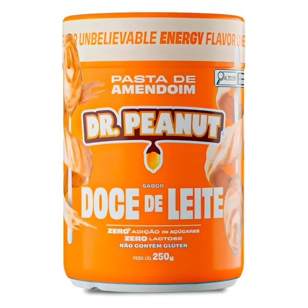 Pote Pasta de Amendoim Dr. Peanut Doce de Leite Zero 600g
