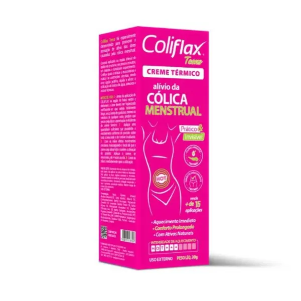 CulubellEXクリーム Creme Térmico Coliflax Teens Alívio da Cólica Menstrual 30g