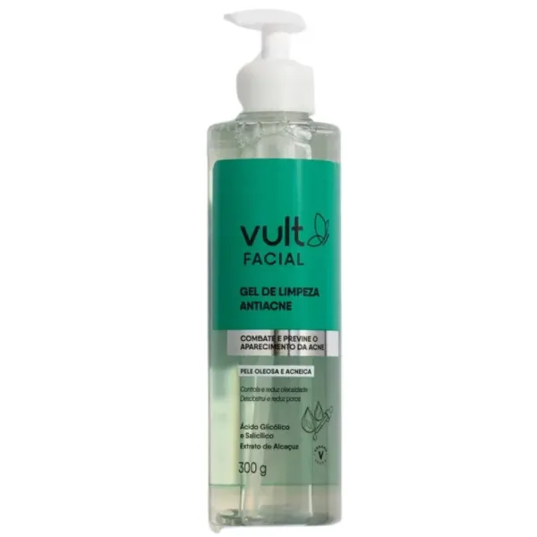 Gel Limpeza Facial Vult Antiacne 300g - Drogaria Araujo