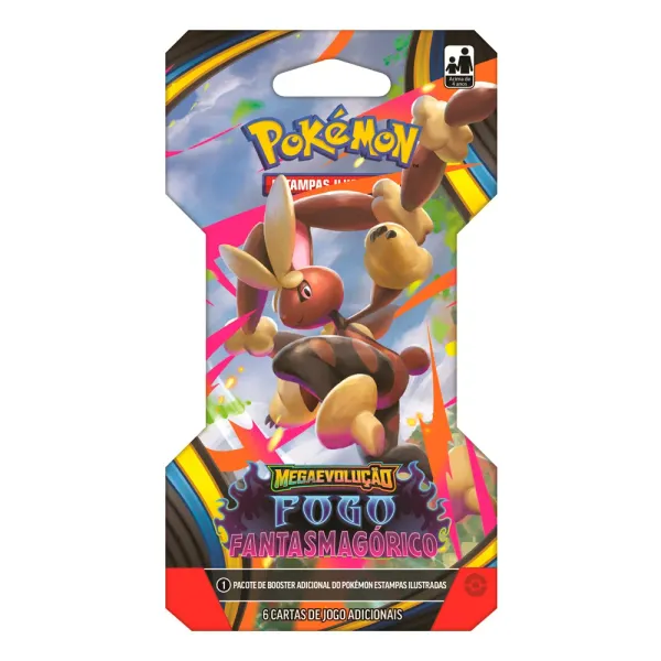 Jogo de Cartas Pokémo Megaevolução Fogo Fantasmagórico Estampas