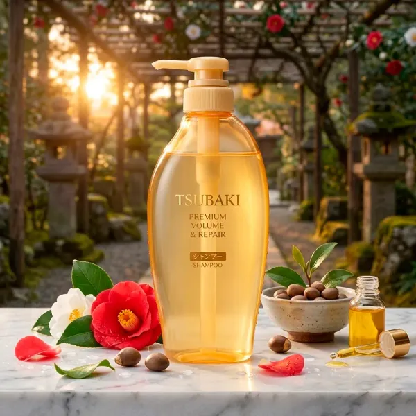Shampoo Tsubaki Premium Volume e Repair 450ml - Drogaria Araujo