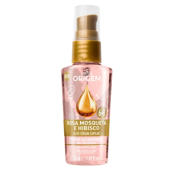 Óleo Sérum Nazca Origem Rosa Mosqueta e Hibisco 6 em 1 reparação e