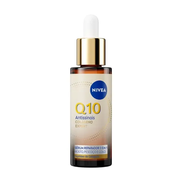 Sérum Reparador 3 em 1 Nivea Q10 Antissinais Colágeno Expert Rosto