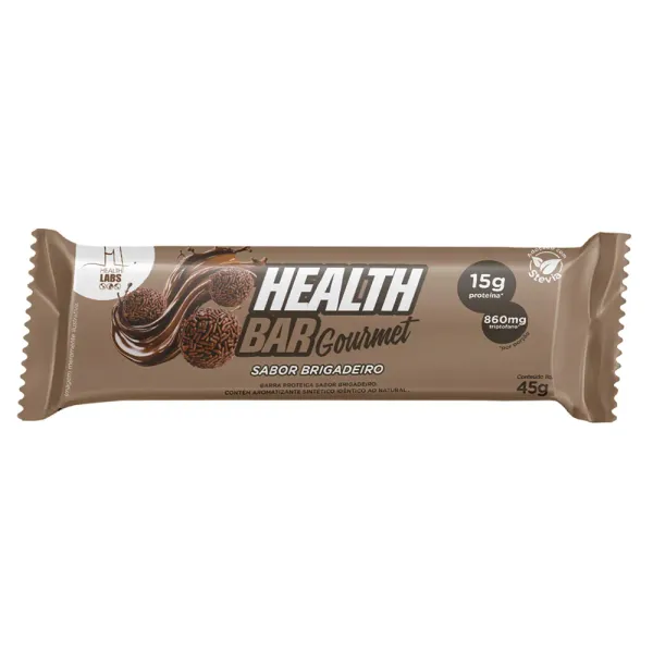 Barra de Proteína Health Labs Health Bar Gourmet Brigadeiro 45g