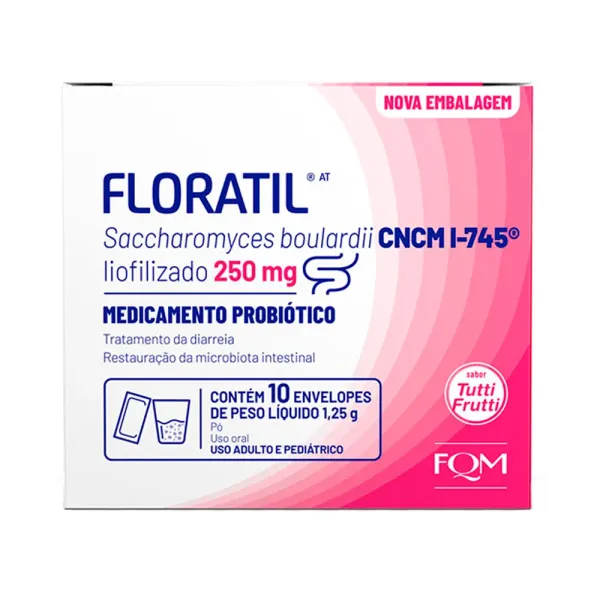 Floratil AT 250mg Sachê com 10 Unidades de 1,25g cada - Drogaria