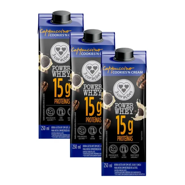 APROTIE MINERALS Sunscreen Milk 3本セット Kit 3 Bebida Láctea 3 Corações Power Whey com 15g de Proteína