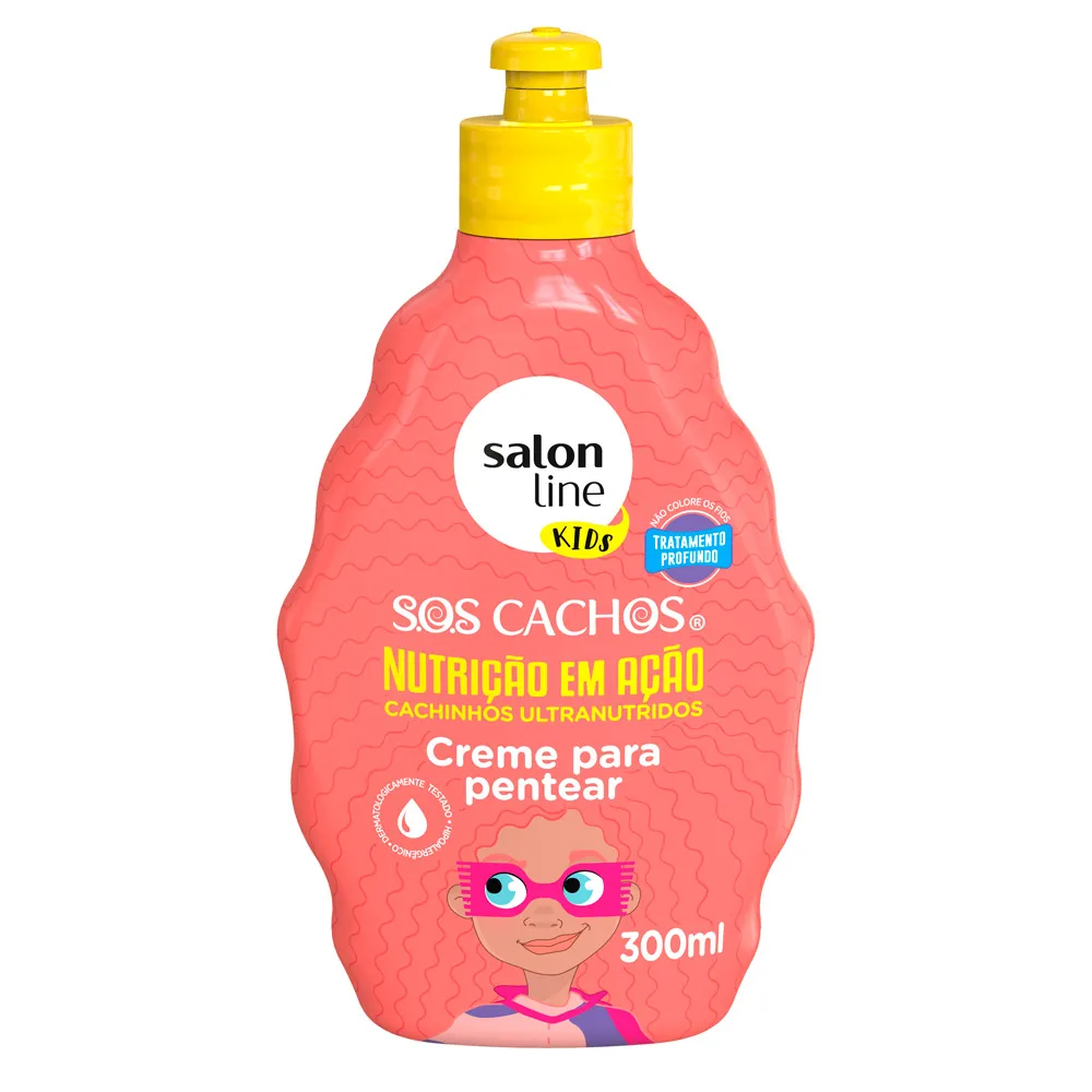 Creme para Pentear Salon Line Kids SOS Cachos Nutrição em Ação 300ml