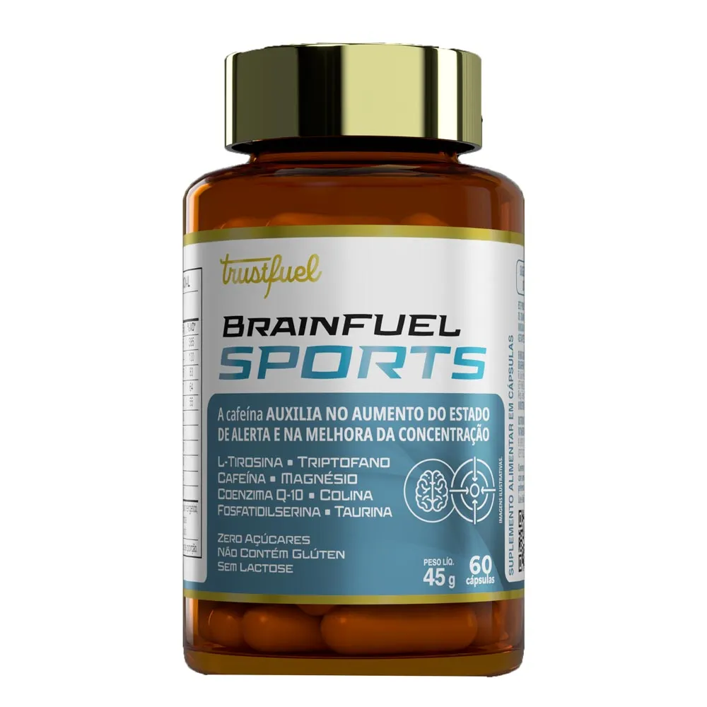 Suplemento Alimentar Trustfuel Brainfuel Sports 60 Cápsulas