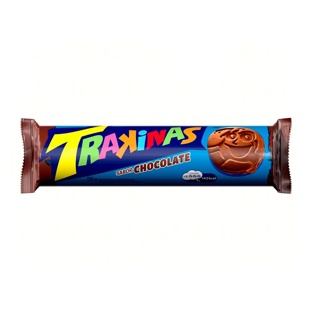 Biscoito Trakinas Chocolate 126g