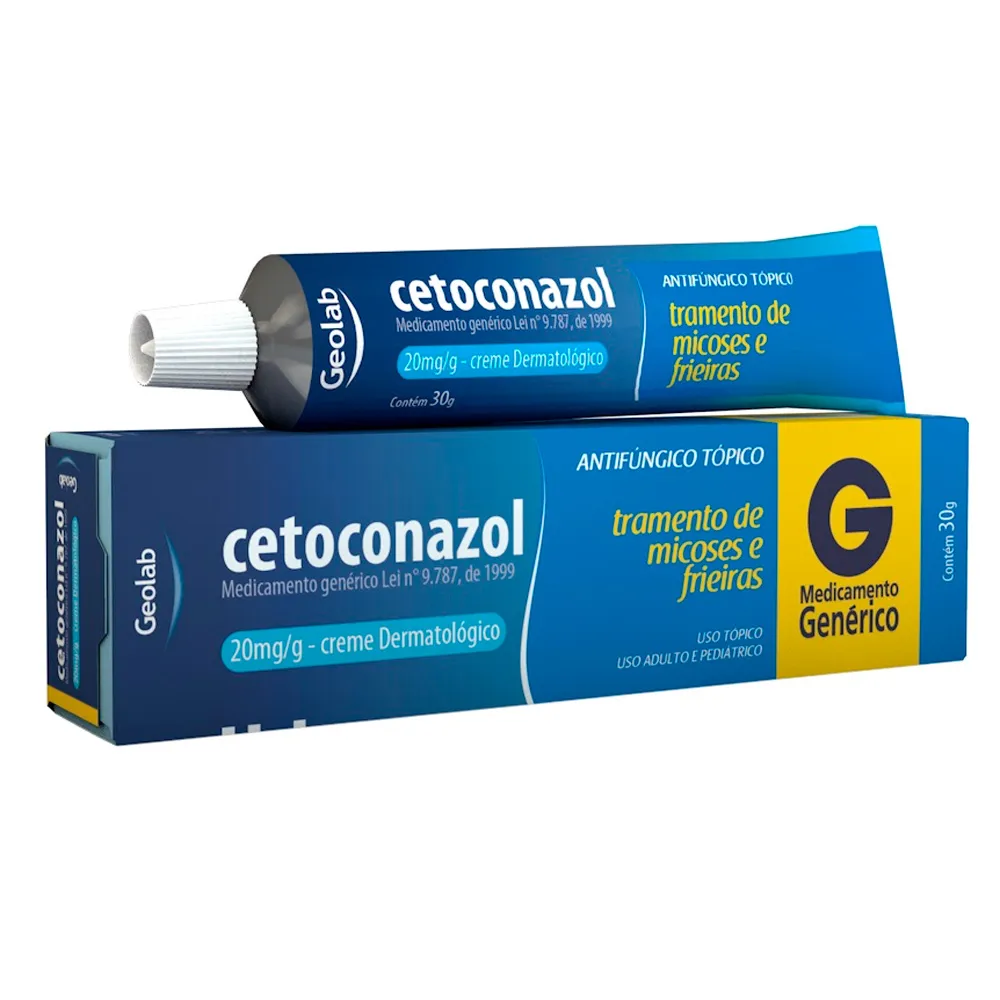 Cetoconazol 20mg/g Geolab Genérico Creme Dermatológico com 30g ...