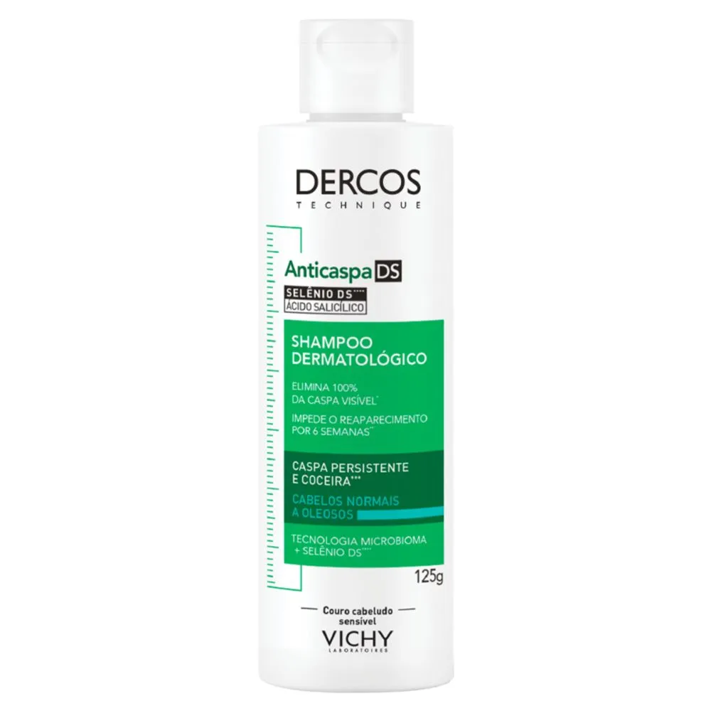 Shampoo Anticaspa DS Vichy Dercos Cabelos Normais a Oleosos 125g