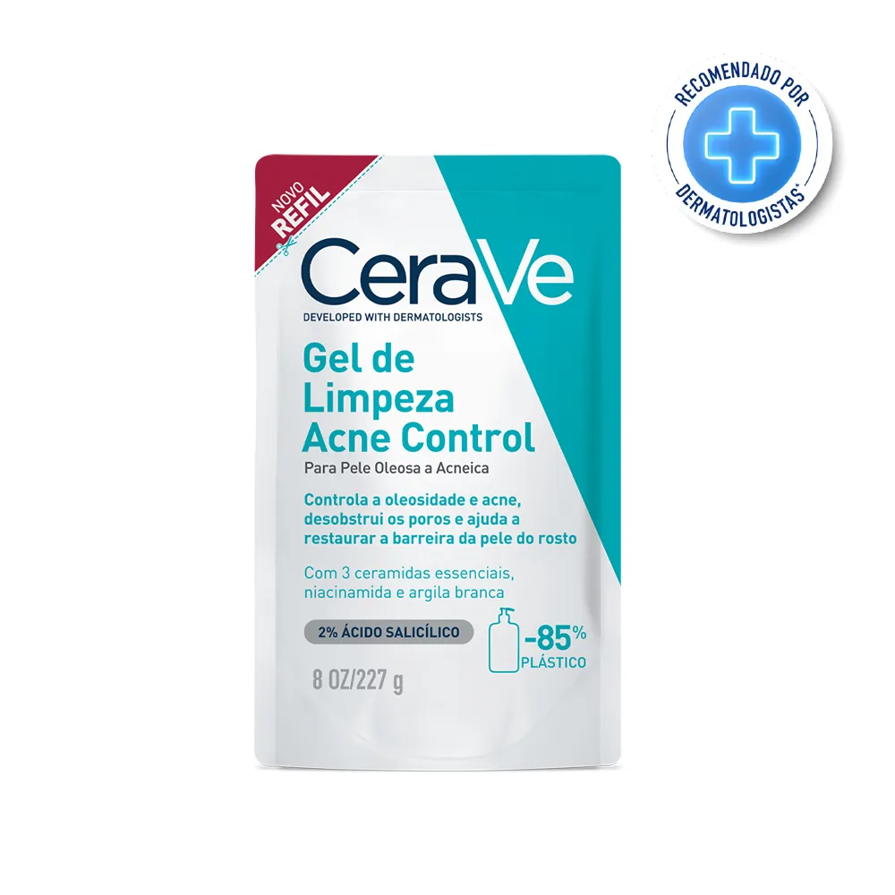 CeraVe Gel de Limpeza Acne Control Refil 227g - Drogaria Araujo