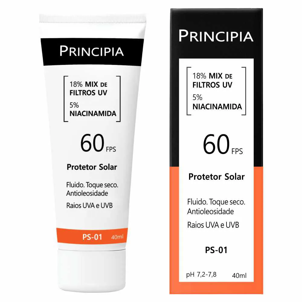Protetor Solar Facial Principia FPS 60 PS01 40ml