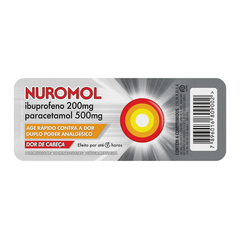 Nuromol Analgésico 4 Comprimidos Revestidos