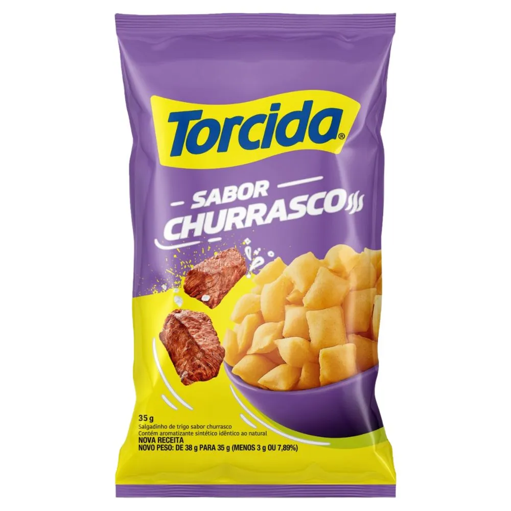 Salgadinho de Trigo Torcida Churrasco 35g