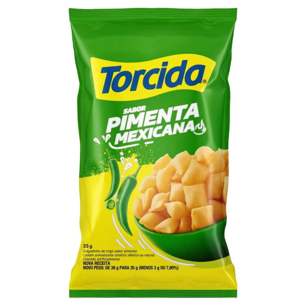 Salgadinho de Trigo Torcida Pimenta Mexicana 35g