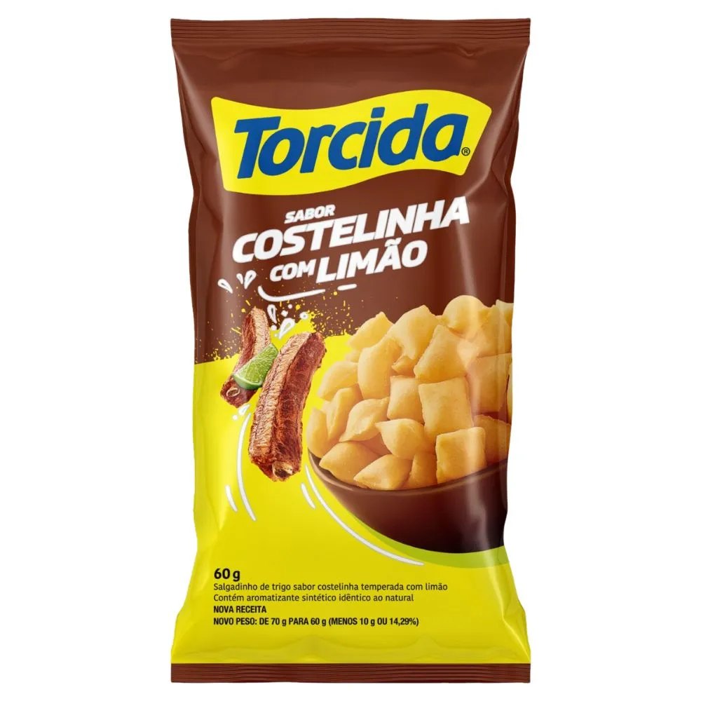 Salgadinho de Trigo Torcida Costelinha com Limão 60g