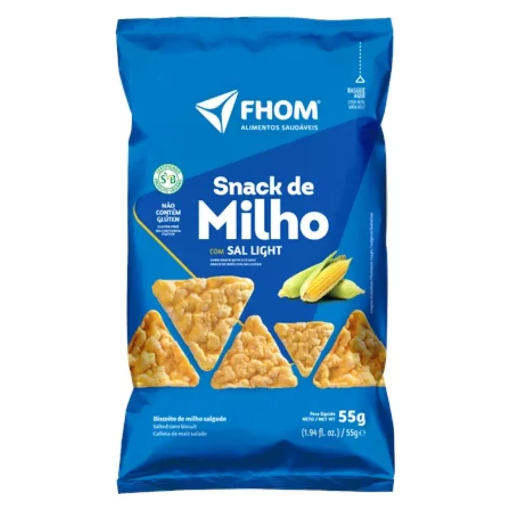 Snack de Milho com Sal Light 55g